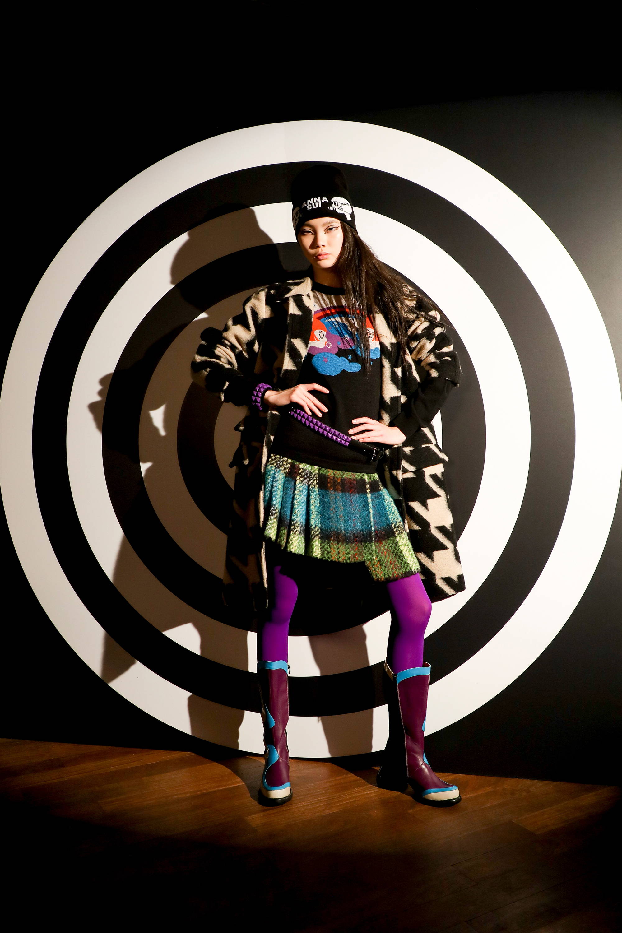 【ANNA SUI】希少♡美品♡‪ハート♡アリス♡ラメ♡ジャガード♡スカート♡ ANNA SUI】希少♡美品♡‪ハート♡アリス♡ラメ♡ジャガード♡スカート♡‬